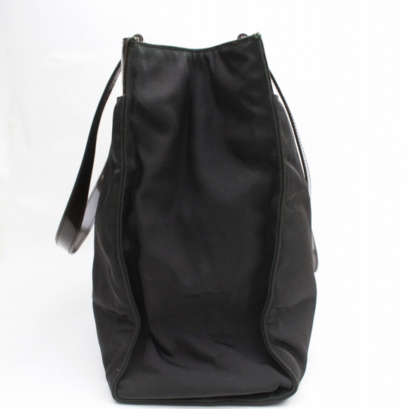 Authentic Gucci Tote Bag Dark Brown Nylon 277476 - Picture 3 of 8